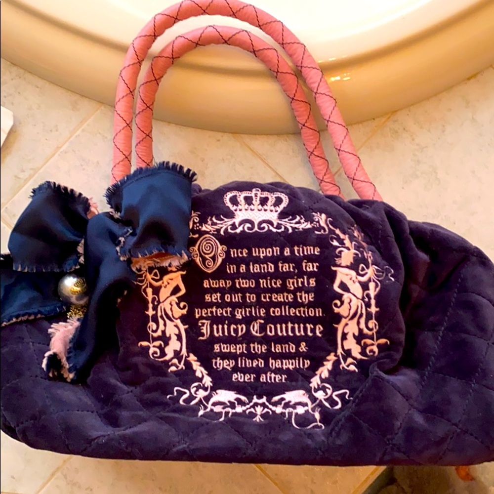 Juicy Couture “Once Upon A Time” Navy Blue Bag